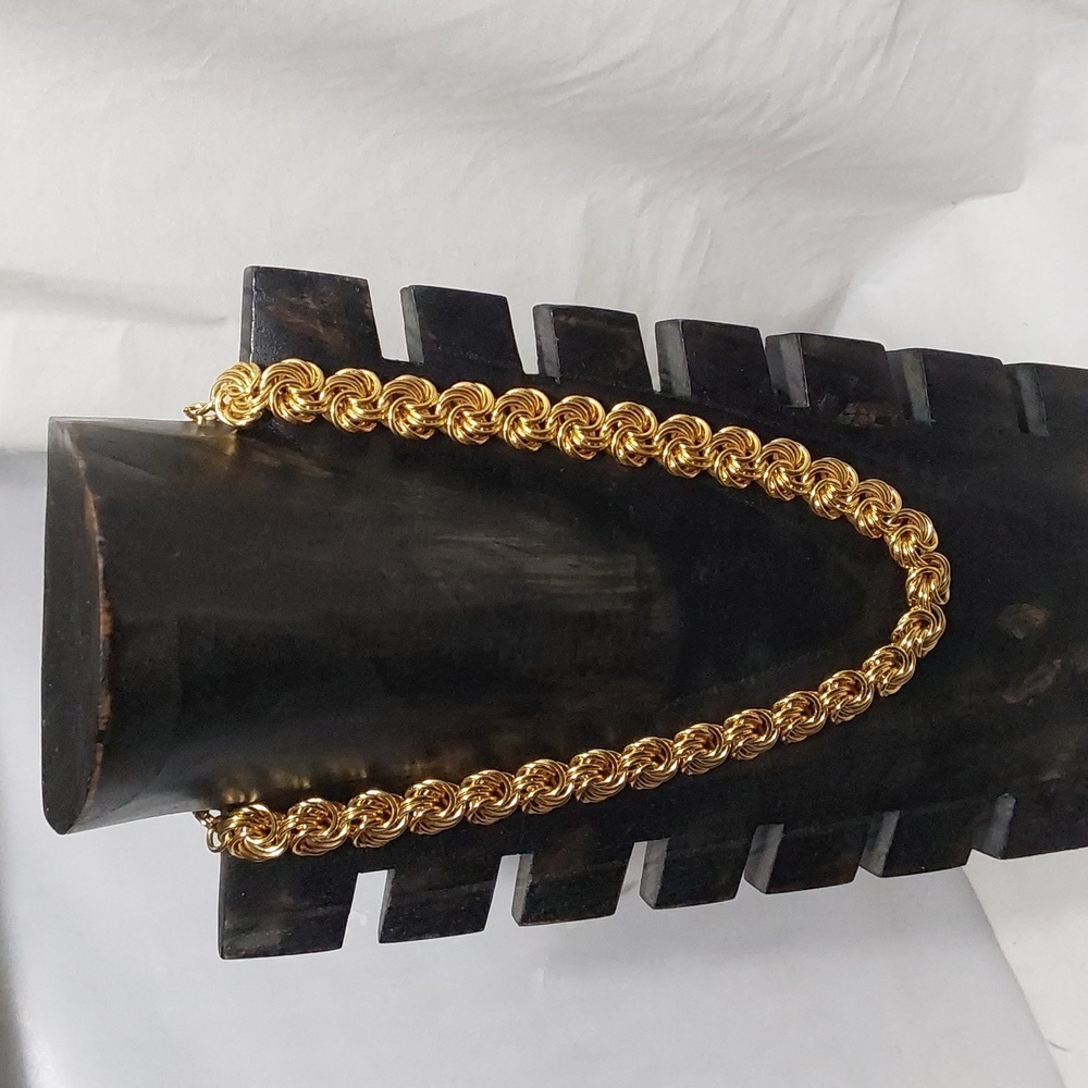 Vintage Gold Tone 17"‎ CUBAN LINK CHAIN